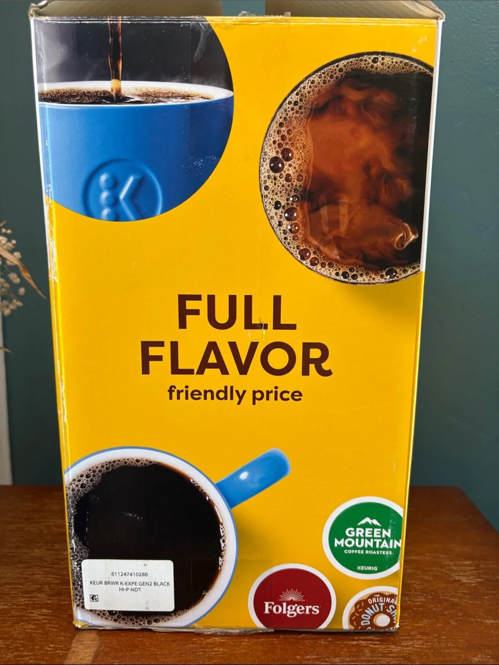 Keurig K-Express Essentials Single Serve Coffee Maker - Black with Blue Mug